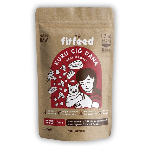 fitfeed Freeze-Dried Kuru Çiğ Kedi Maması Görseli