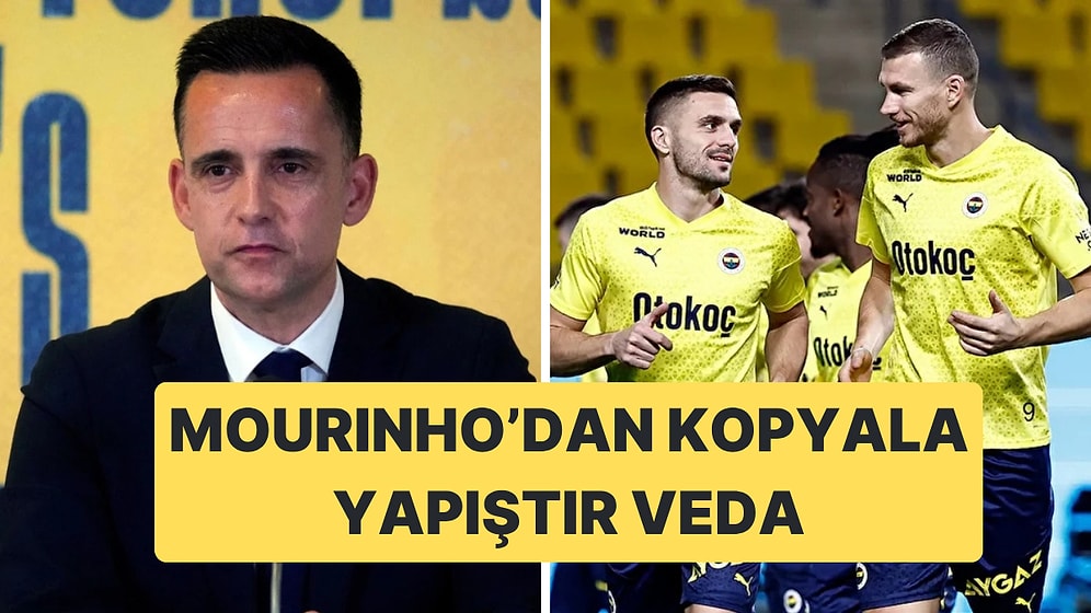 Mourinho'dan Mario Branco ile Dzeko ve Tadic'e Kopyala Yapıştır Vedalar