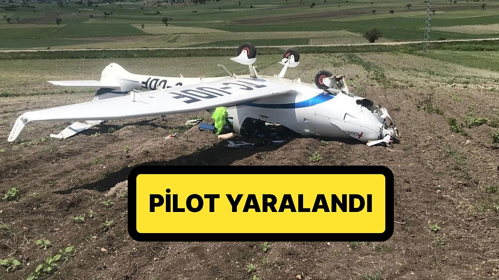 Bilecik'te Eğitim Uçağı Ters Döndü: Yaralanan Pilot Hastaneye Kaldırıldı