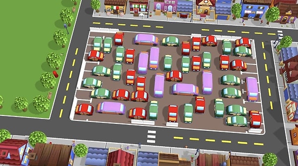 Otopark temalı bulmaca oyunu: Parking Jam 3D
