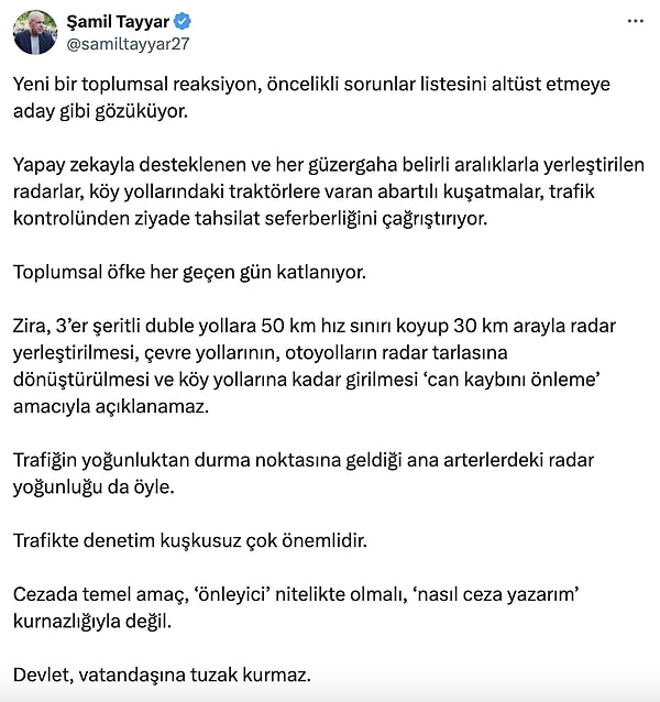 Şamil Tayyar konu hakkında uzun uzun yazmıştı. Görseli