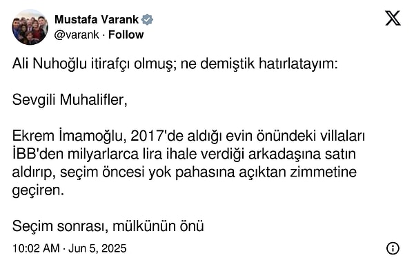 Mustafa Varank’ın paylaşımı 👇 Görseli