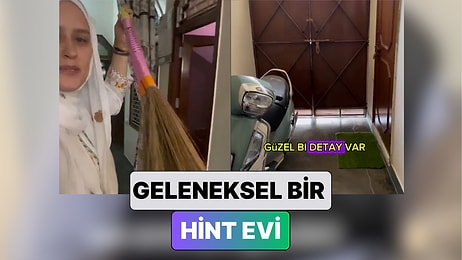 Evlenip Hindistan'a Taşınan Bir Kadın Kayınvalidesinin Geleneksel Hint Evini Paylaştı