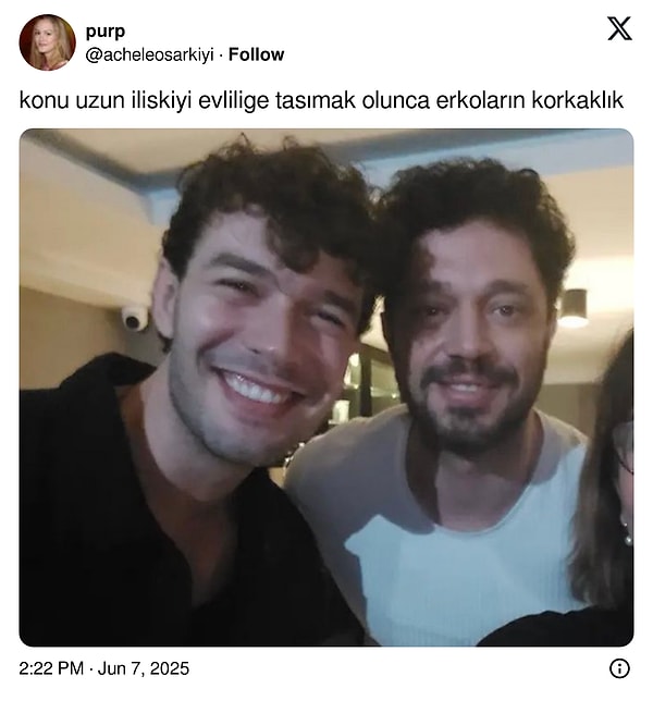 Najbardziej uderzającym aspektem jest to, że podejście Murata Boza i Aytaça Şaşmaza do związków jest niemal identyczne.