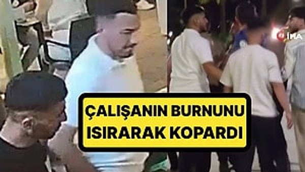 Tatilcilerin gözdesi Çeşme, Kurban Bayramı'nda doldu taştı. Çeşme'deki bir pastanede ilginç tuvalet kavgası çıktı. Kavgada, 17 yaşındaki bir çalışanın burnu ısırılarak koparıldı. Görseli