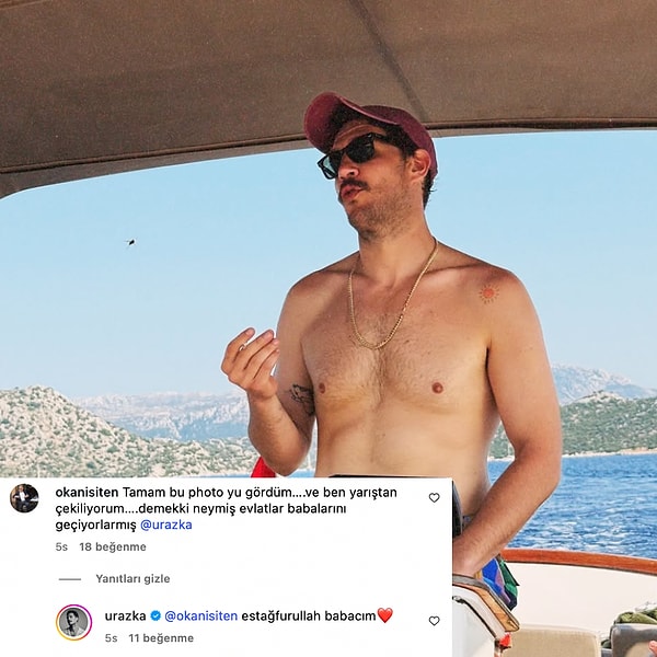 Aşağıda gördüğünüz kas şovu yaptığı pozunu paylaşan Uraz Kaygılaroğlu'na eski kayınpederinden yorum geldi.
