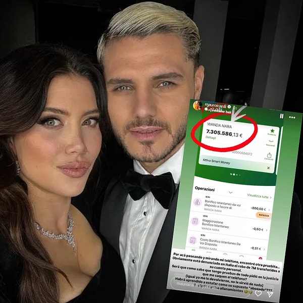 Aylardır devam eden Wanda Nara ve Icardi kaosundan hepimiz illallah ettik! Görseli
