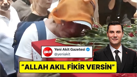 Yeni Akit Bildiğiniz Gibi! Ferdi Zeyrek'in Tabutuna Sarılarak Ağlayan Kadına Çirkin Yorum