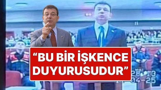 Cezaevinde Tutuklu Bulunan Ekrem İmamoğlu’ndan Yeni Mesaj: “Bu Bir İşkence Duyurusudur”