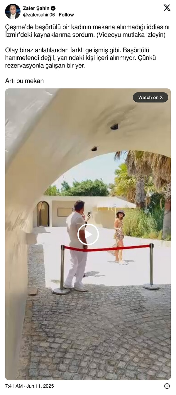 Zafer Şahin’in paylaşımı 👇