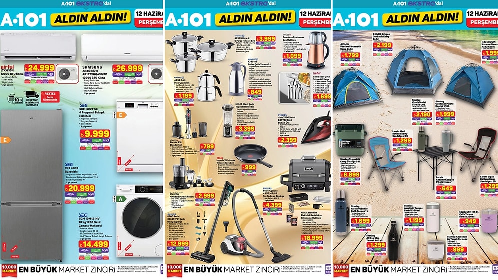 A101'e Stanley Termos Geliyor! 12 Haziran 2025 A101 İnternete Özel Aldın Aldın Kataloğu