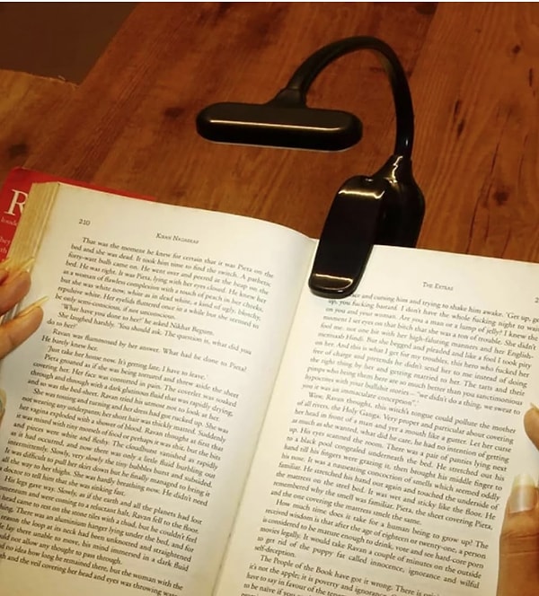 Telvesse Ledli Klipsli Mini Kitap Okuma Lambası