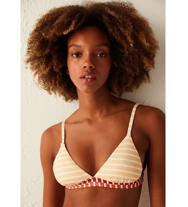 Penti Çok Renkli Çizgili Havana Üçgen Bikini Üstü Görseli