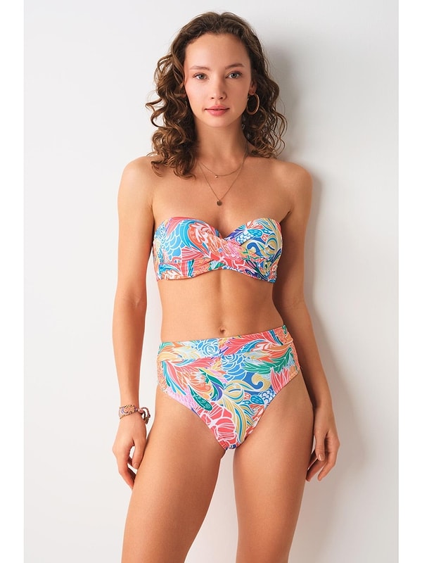Pierre Cardin Blush Dolgulu Straplez Bikini Üstü Carnaval