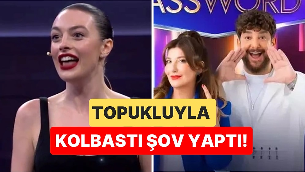 Melis Sezen'in Password Yarışmasında Topuklu Ayakkabıyla Kolbastı Oynadığı Anlara Yorum Yağdı