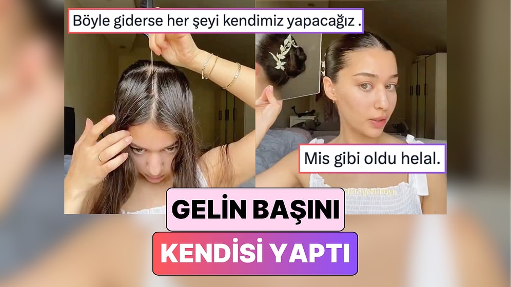 Gelin Başı İçin 30 Bin TL İstediklerini Söyleyen Kadın Saçlarını Kendi Yaparak Düğünü Olacaklara Fikir Verdi