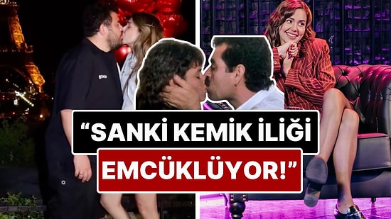 Berfu Yenenler, Eşi Eser Yenenler'le Goygoy Malzemesi Olan Öpüşme Anlarını Kendisi de Tiye Aldı!