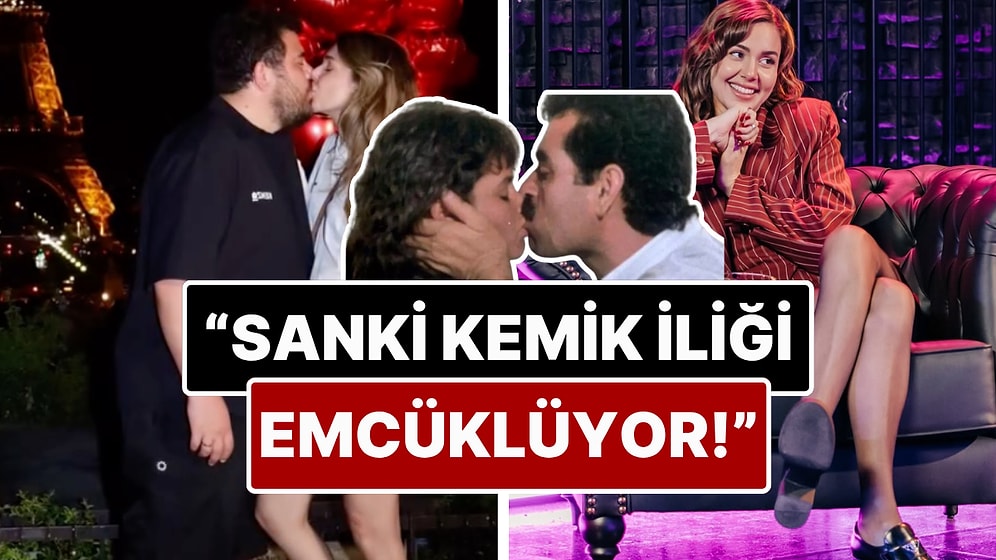 Berfu Yenenler, Eşi Eser Yenenler'le Goygoy Malzemesi Olan Öpüşme Anlarını Kendisi de Tiye Aldı!