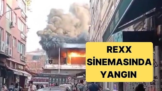 Kadıköy'de Yıkımı Devam Eden Rexx Sinemasında Yangın Çıktı