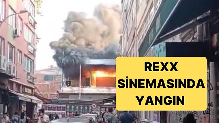 Kadıköy'de Yıkımı Devam Eden Rexx Sinemasında Yangın Çıktı