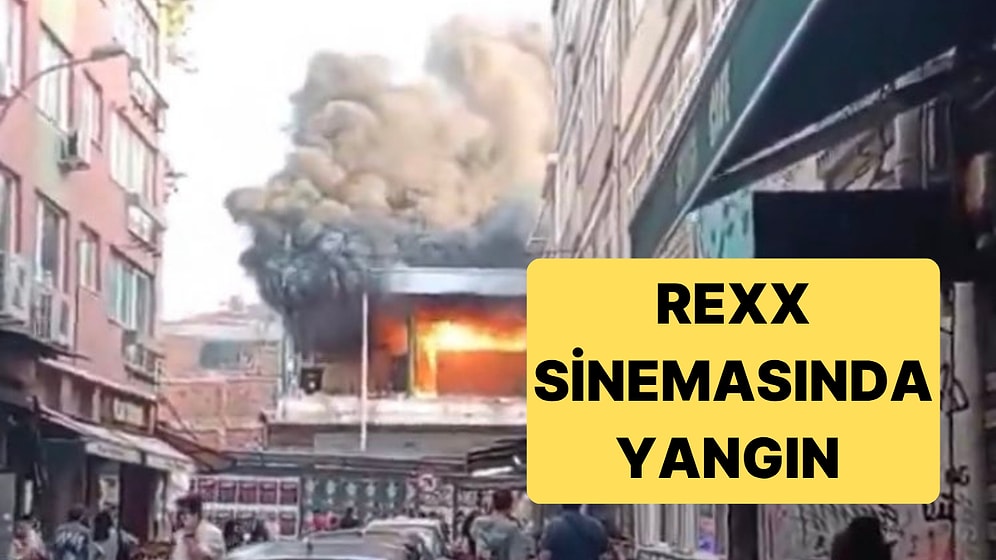 Kadıköy'de Yıkımı Devam Eden Rexx Sinemasında Yangın Çıktı