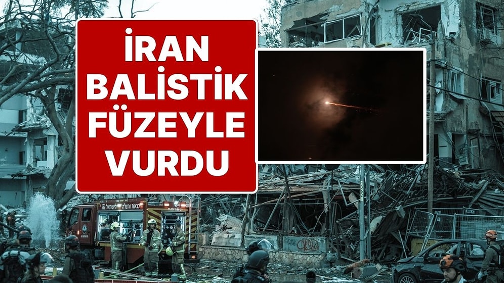 Saldırı Alarmları Çalıyor: İran’ın İsrail’e Fırlattığı Balistik Füzelerden Bazıları Tel Aviv'e İsabet Etti
