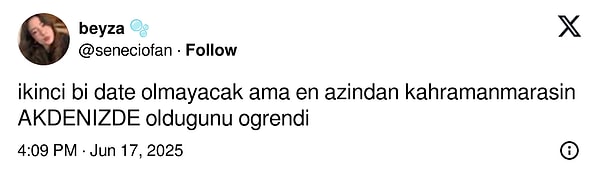 Kahramanmaraş'ın Güneydoğu'da olmadığını bilmeyen birisi gibi. Görseli