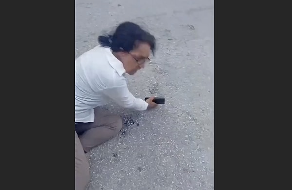 O anları bir vatandaş kaydetti.