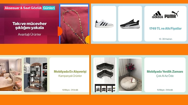 Trendyol'da öne çıkan ve en çok tıklanan indirim linkleri 👇🏽