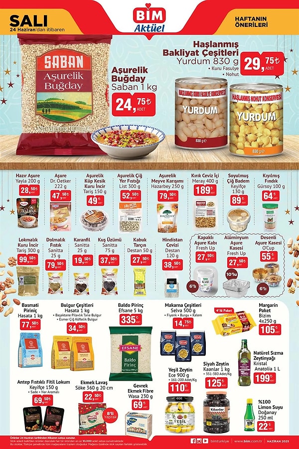 Saban Aşurelik Buğday 1 Kg 24,75 TL
