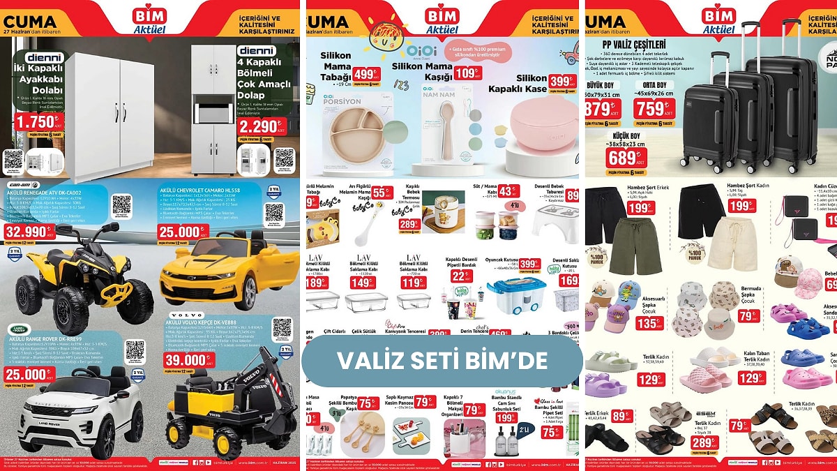 BİM&apos;e Akülü Volvo Kepçe Geliyor! 27 Haziran 2025 BİM Aktüel Ürünler İndirim Kataloğu