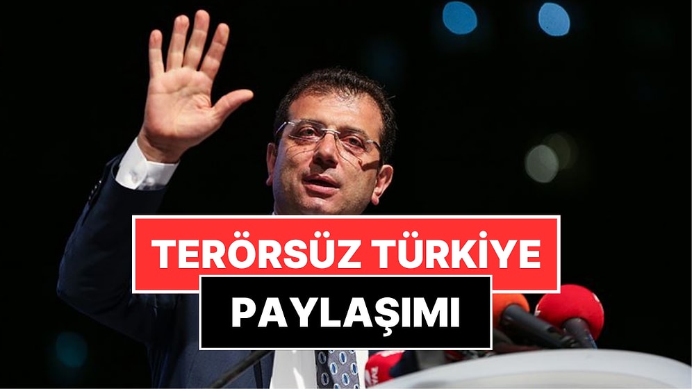 Ekrem İmamoğlu'dan ''Terörsüz Türkiye'' Mesajı: Barışın Yolu Türkiye Cumhuriyeti'nin Yoludur