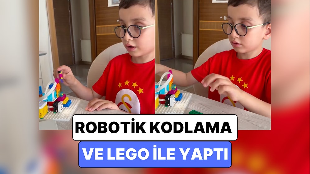 Bir Miniğin Robotik Kodlama ile Lego Kullanarak Yaptığı Otomatik Kapı Sistemi Beğeni Topladı