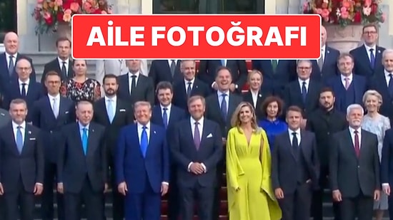 NATO Aile Fotoğrafı: Cumhurbaşkanı Erdoğan ile ABD Başkanı Trump Yan Yana Geldi