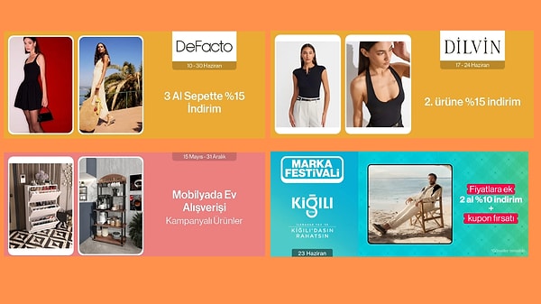 Trendyol'da öne çıkan ve en çok tıklanan indirim linkleri 👇🏽