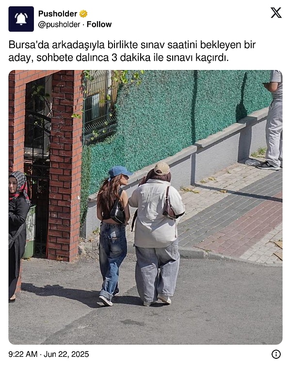 Tabii sınava alınmaması da günlerce konuşuldu... Görseli