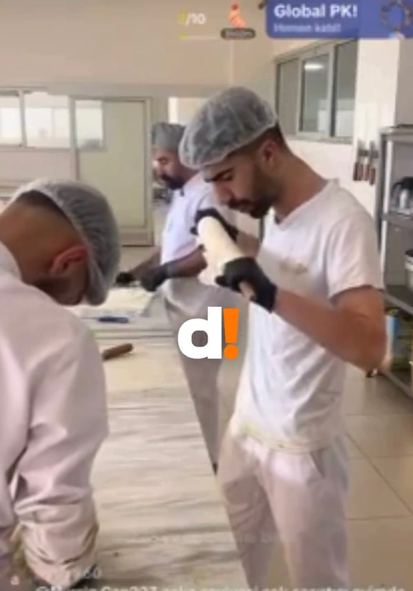 Denetle sayfası, videoya ek olarak tezgahın da temizlik süpürgesi ile temizlendiğini aktardı.