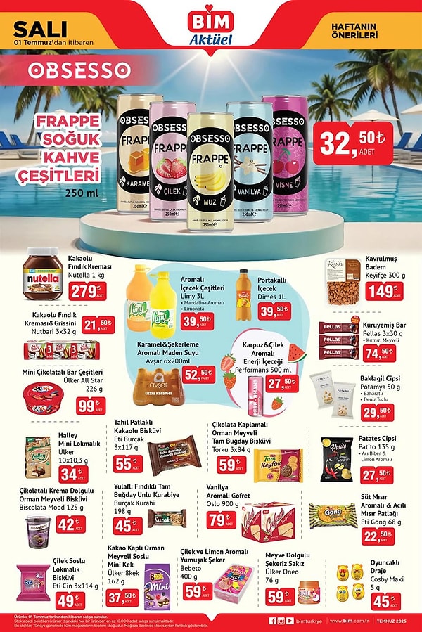 Frappe Soğuk Kahve Çeşitleri 250 ml 32,50 TL