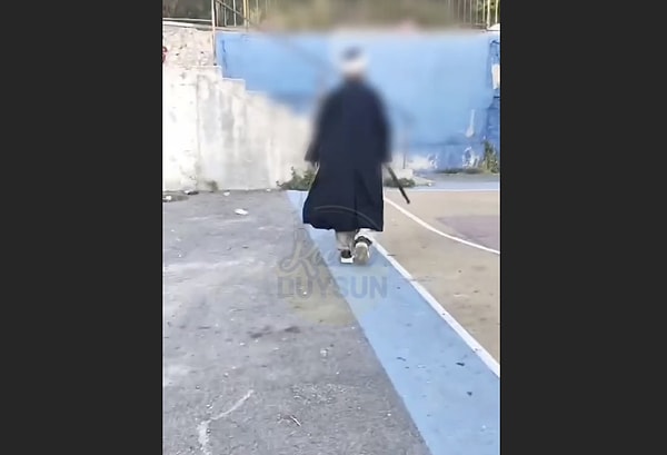 Videonun yayılmasının ardından şahsın gözaltına alındığı öğrenildi. Görseli