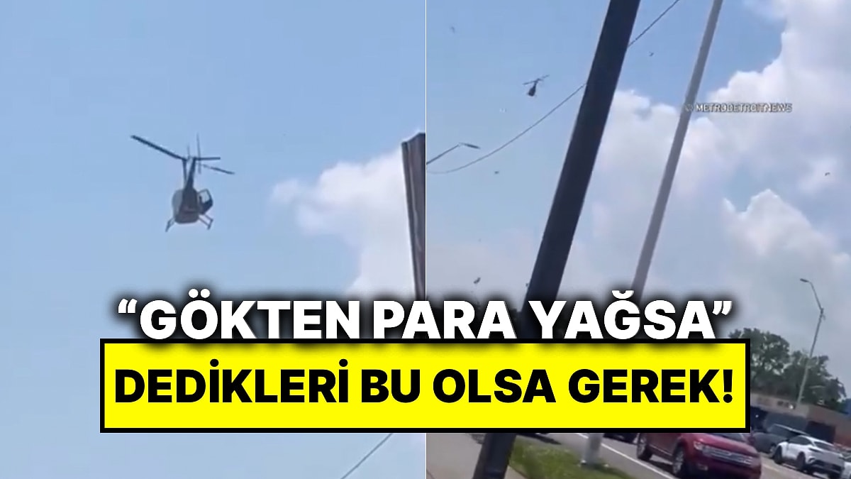 Babasının Son Dileğini Yerine Getirdi: ABD’de Bir Adam Helikopterle Para Dağıttı