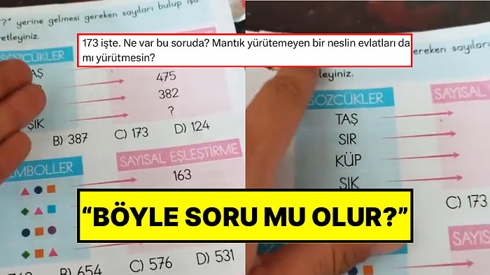 1. Sınıfa Giden Çocuğuna Verilen Ödevdeki Soruya Sinirlenen Vatandaş Sitemini Paylaştı: “Böyle Soru mu Olur?”