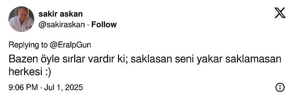 Bu cevap bile hepimizi yakmaya yetti.