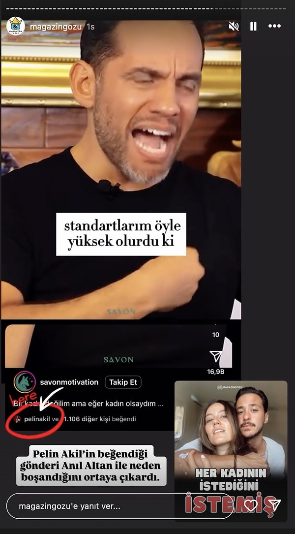 ¿Qué opinas? Como se afirma en el video, la razón por la que Pelin Akil decidió divorciarse de Anıl Altan es porque Altan no usa su energía masculina ni...