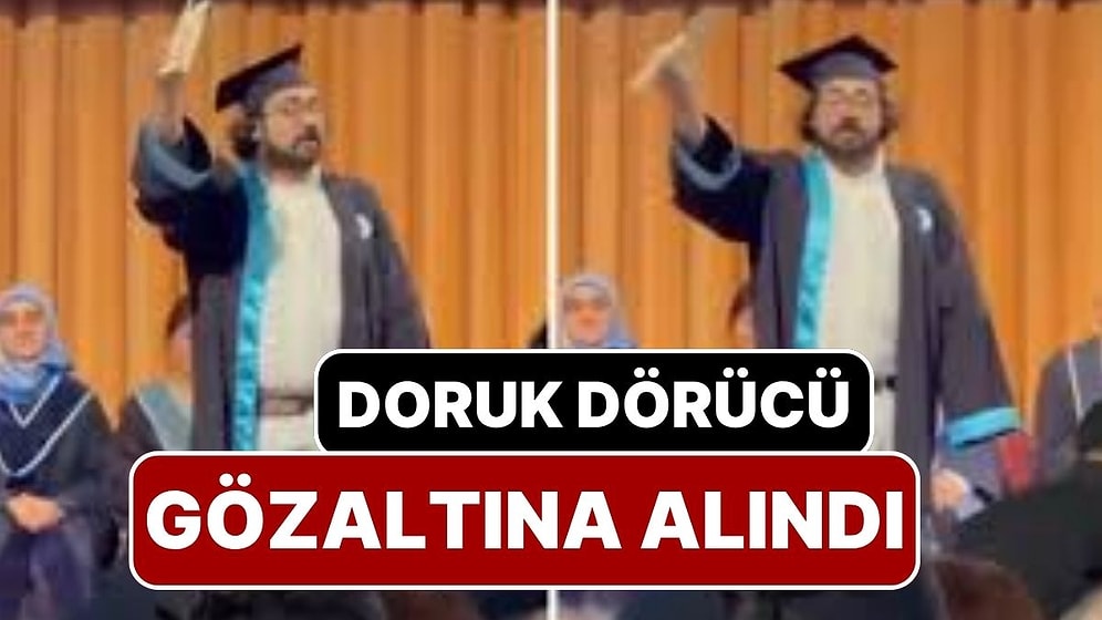 Boğaziçi Üniversitesi Mezuniyet Töreninde Diplomasını Yırtan Doruk Dörücü Gözaltına Alındı
