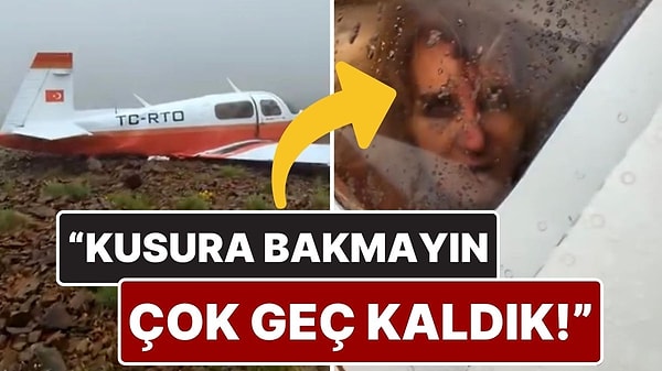 Rize’de Düşen Uçağa İlk Ulaşılma Görüntüsü Ortaya Çıktı