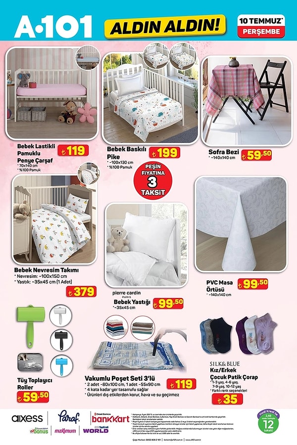 Bebek Lastikli Pamuklu Penye Çarşaf 119 TL