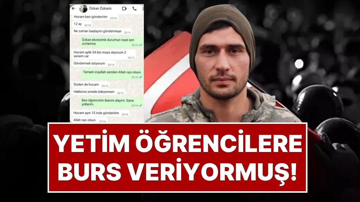 12 Şehit Askerin Kimlikleri Belli Oldu: Şehit Asker Özkan Özkanlı, Yetim Öğrencilere Burs Veriyormuş!