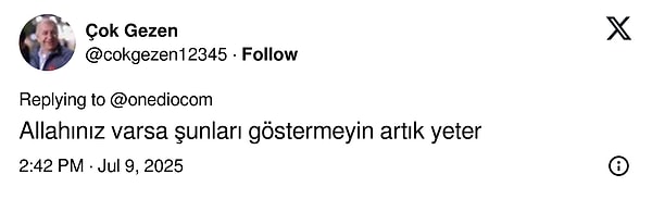 Gelen tepkilerden bazıları: