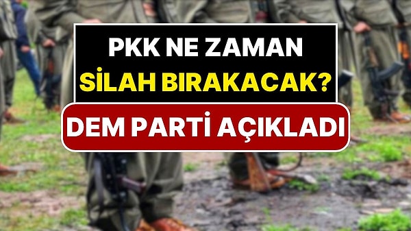 DEM Parti PKK’nın silah bırakacağı tarihi açıkladı.