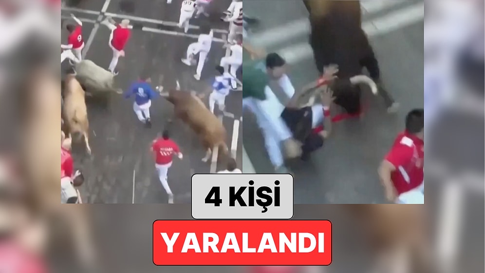 İspanya'nın Meşhur Boğa Koşusu San Fermin Festivali Başladı: Festivalde 4 Kişi Yaralandı